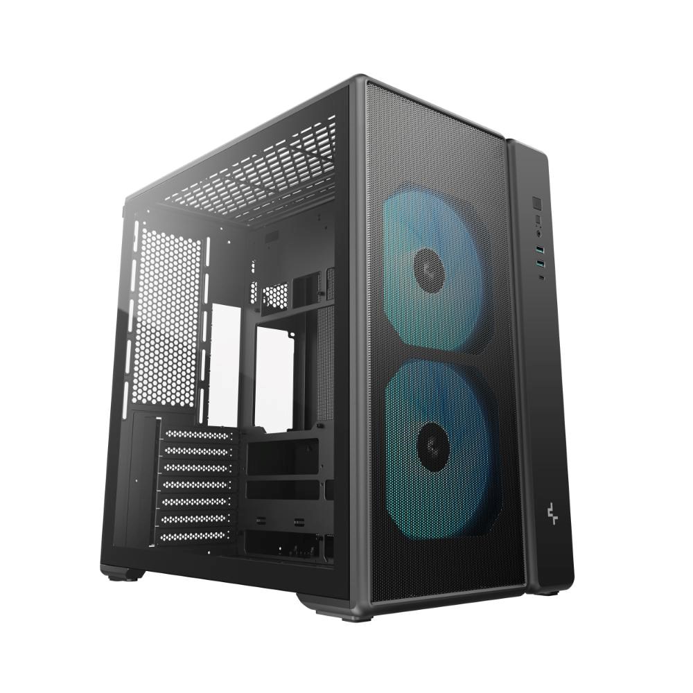 Deepcool korpusas | CG590 MESH 2F | Mid Tower | Juodas aprašymas - Prekės nuotrauka