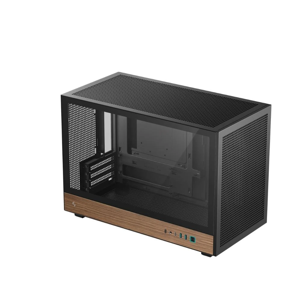 Deepcool Case | CH260 Wood | Juodas | Micro Tower aprašymas - Prekės nuotrauka