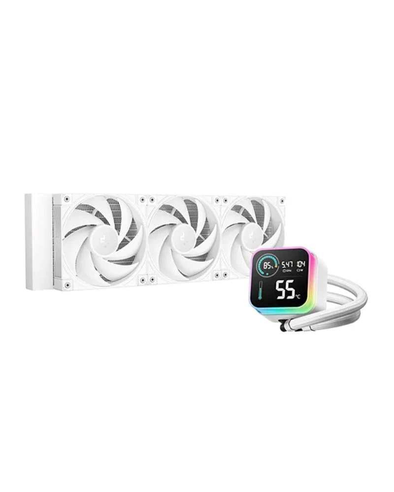 Deepcool Liquid Cooler | LQ360 ULTRA ARGB WH | Baltas | Intel, AMD aprašymas - Prekės nuotrauka Deepcool Liquid Cooler | LQ360 ULTRA ARGB WH | Baltas | Intel, AMD aprašymas - Prekės nuotrauka
