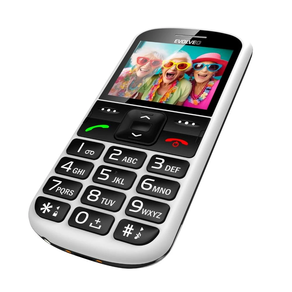 EVOLVEO EasyPhone XS, mobilusis telefonas senjorams, baltas aprašymas - Prekės nuotrauka EVOLVEO EasyPhone XS, mobilusis telefonas senjorams, baltas aprašymas - Prekės nuotrauka