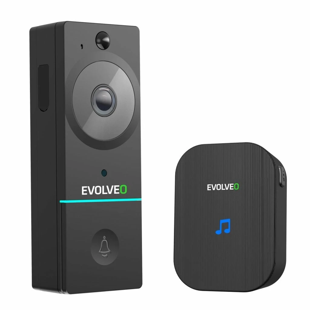 EVOLVEO Ringo RELAY - WiFi vaizdo durų skambutis su vartų atidarymu + lizdo skambutis aprašymas - Prekės nuotrauka