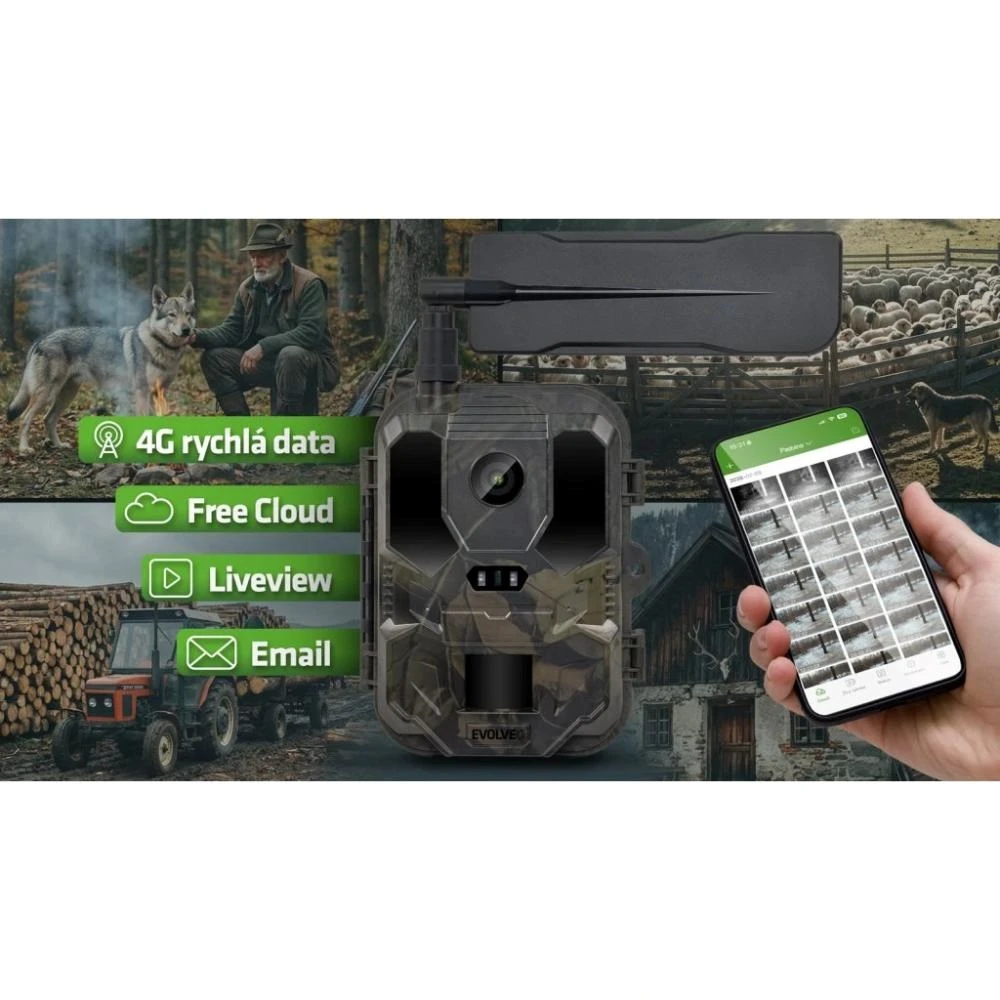 EVOLVEO StrongVision PRO 4G II, fotopast / bezpečnostní kamera se 4G LTE a 10 000 mAh baterií aprašymas - Prekės nuotrauka