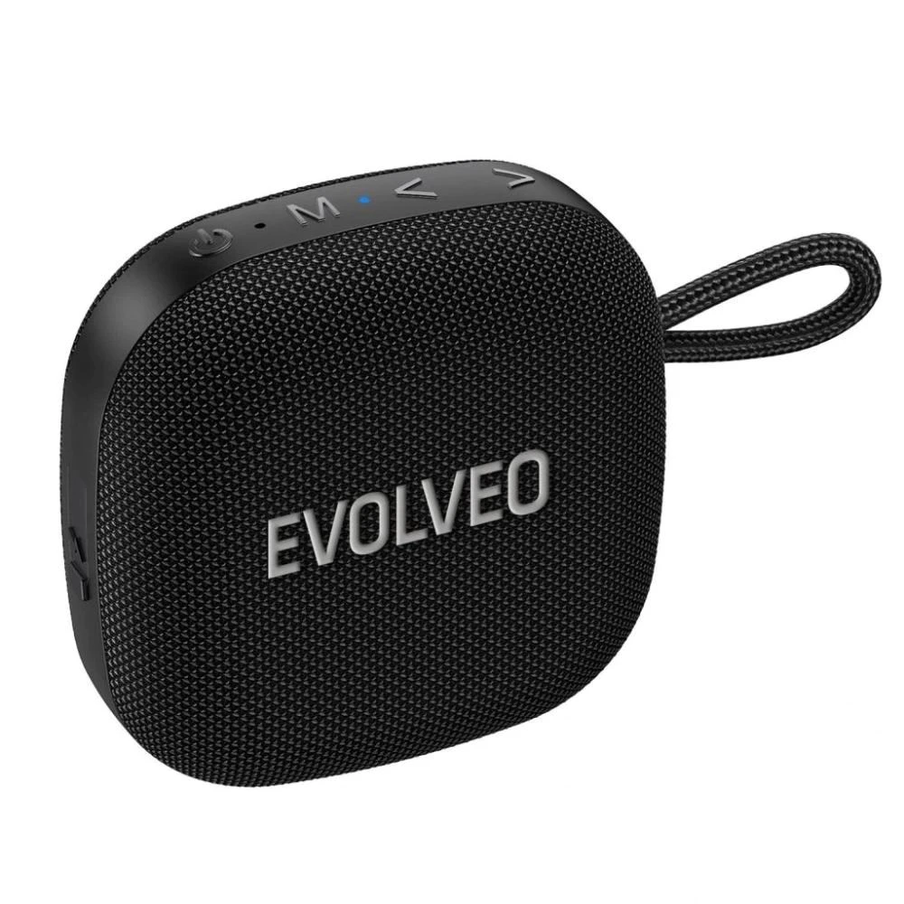 Garsiakalbis Evolveo TopSound, belaidis neperšlampamas bluetooth reproduktor s rádiem juoda aprašymas - Prekės nuotrauka