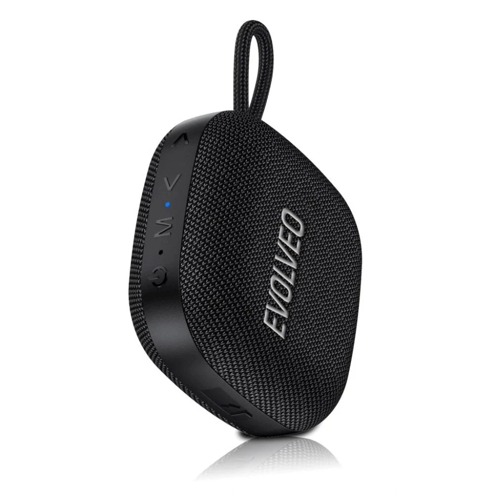 Garsiakalbis Evolveo TopSound, belaidis neperšlampamas bluetooth reproduktor s rádiem juoda aprašymas - Prekės nuotrauka