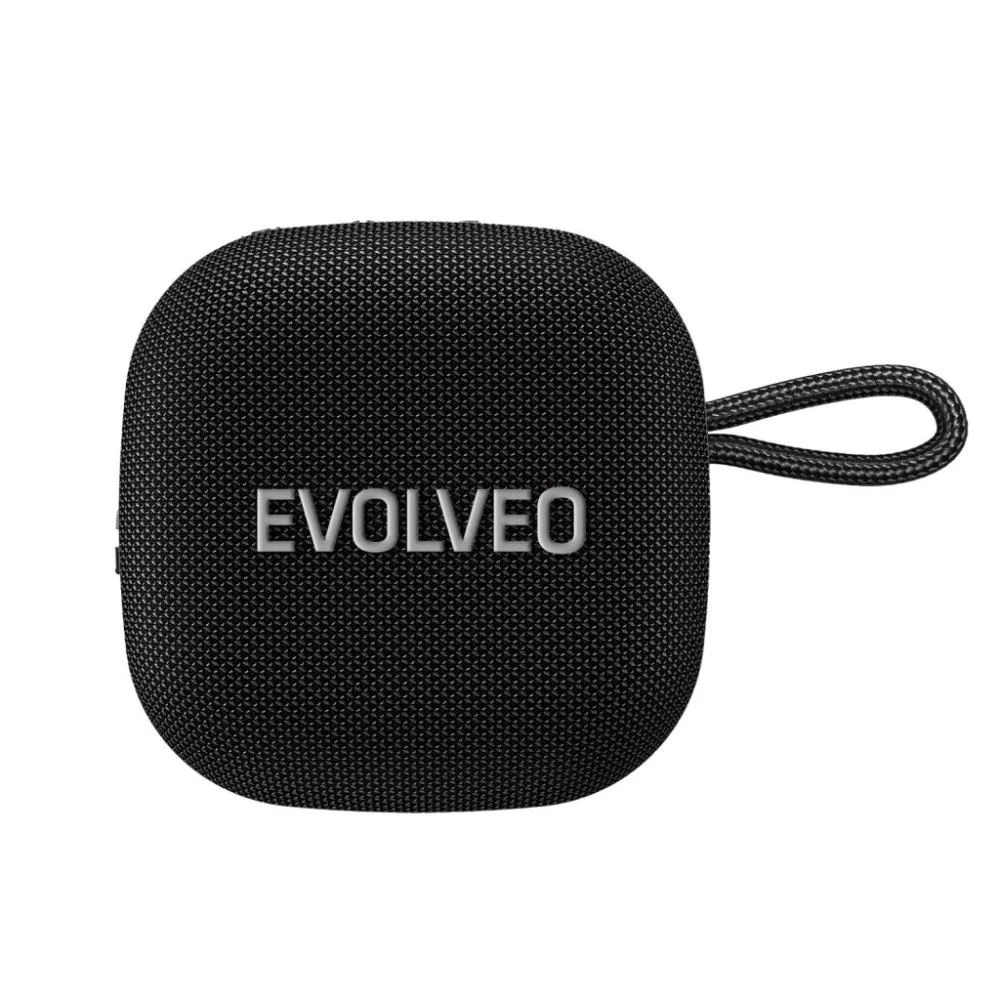 Garsiakalbis Evolveo TopSound, belaidis neperšlampamas bluetooth reproduktor s rádiem juoda aprašymas - Prekės nuotrauka