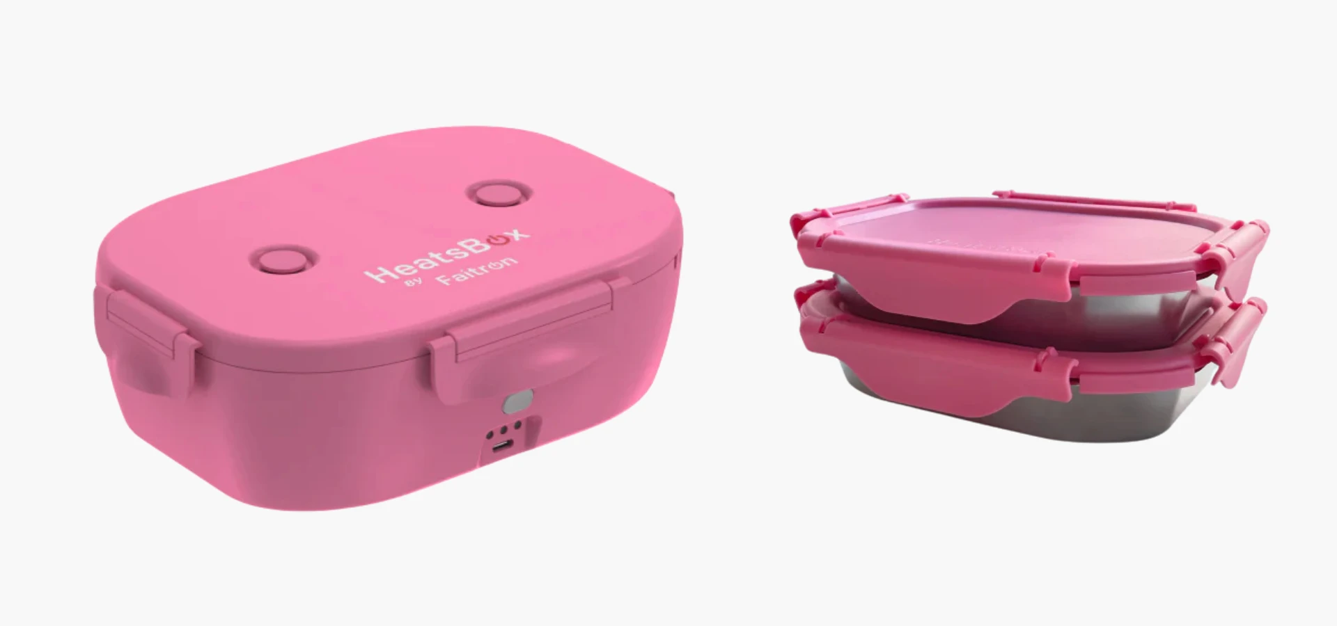 Faitron HeatsBox GO Light růžová aprašymas - Prekės nuotrauka