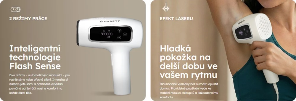 Garett IPL Beauty Flash Sense balta aprašymas - Prekės nuotrauka