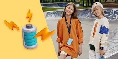 Garett OneKid Phone Juodas aprašymas - Prekės nuotrauka