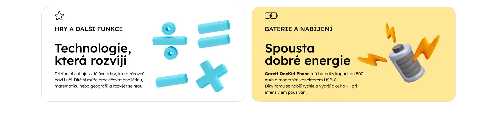 Garett OneKid Phone Juodas aprašymas - Prekės nuotrauka