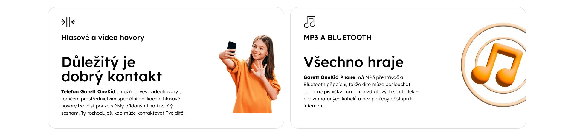 Garett OneKid Phone Mėlyna aprašymas - Prekės nuotrauka