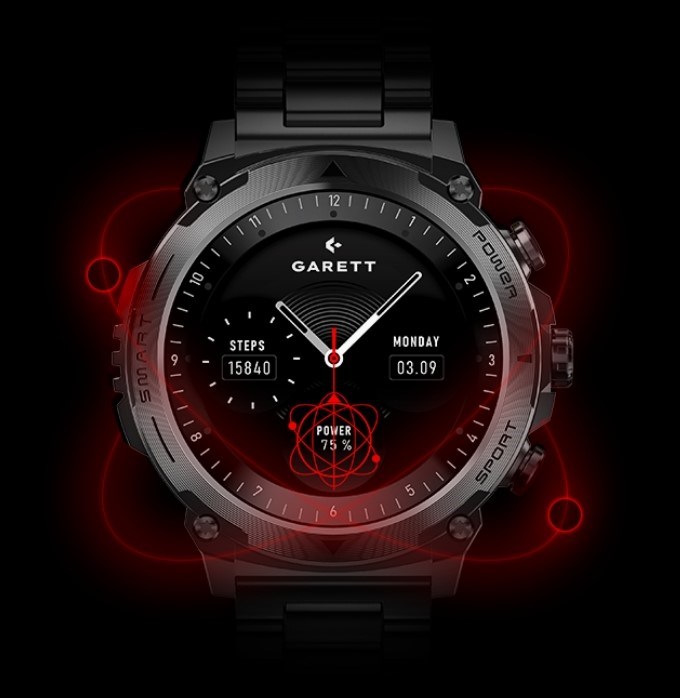 Garrett-išmanusis laikrodis-atomas-juodas-plienas