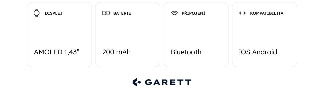 Išmanusis laikrodis Garett Verona 2 auksinis tinklelis aprašymas - Prekės nuotrauka