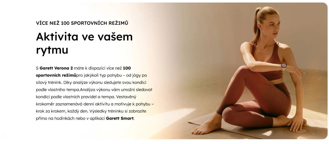 Išmanusis laikrodis Garett Verona 2 auksinis tinklelis aprašymas - Prekės nuotrauka