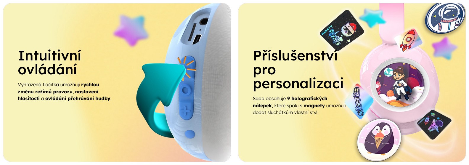 Garett Wireless headphones Astro Wave ANC Mėlyna aprašymas - Prekės nuotrauka
