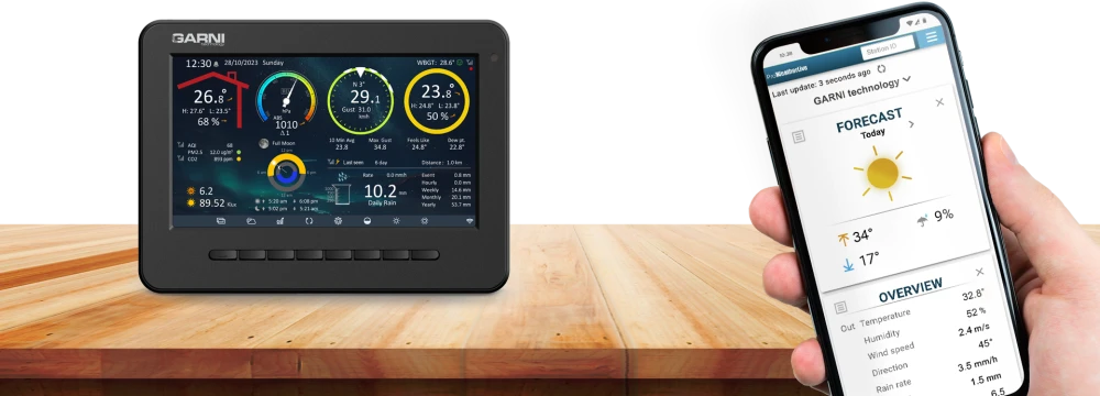 Garni Technology GARNI 3075 Arcus - Wi-Fi oro stotis aprašymas - Prekės nuotrauka