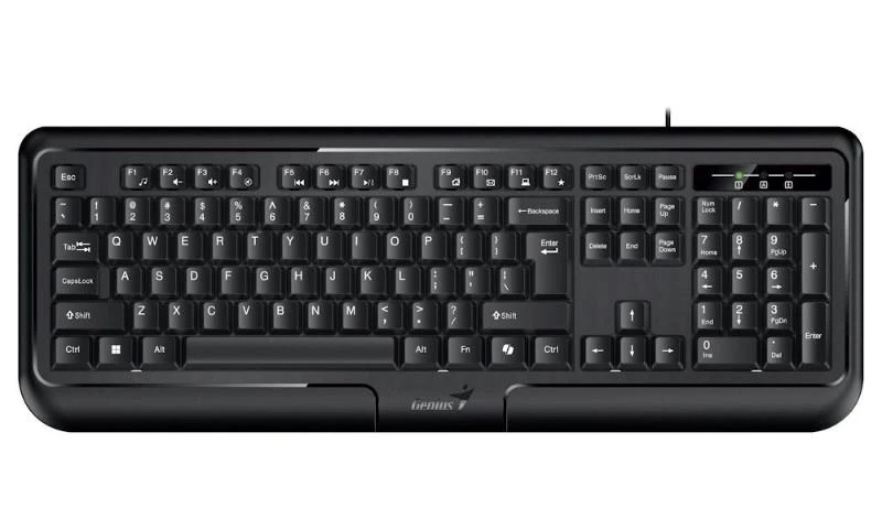 Genius KB-118 II COPILOT klaviatūra su laidu (USB) CZ/SK, juoda aprašymas - Prekės nuotrauka