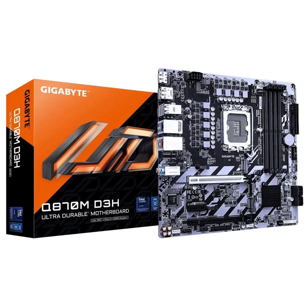 pagrindinė plokštė Gigabyte Q870M D3H aprašymas - Prekės nuotrauka