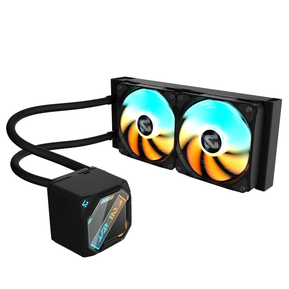 GIGABYTE vandens aušintuvas GAMING 240, 2x120mm, ARGB, LGA1851, AM5, juodas aprašymas - Prekės nuotrauka GIGABYTE vandens aušintuvas GAMING 240, 2x120mm, ARGB, LGA1851, AM5, juodas aprašymas - Prekės nuotrauka