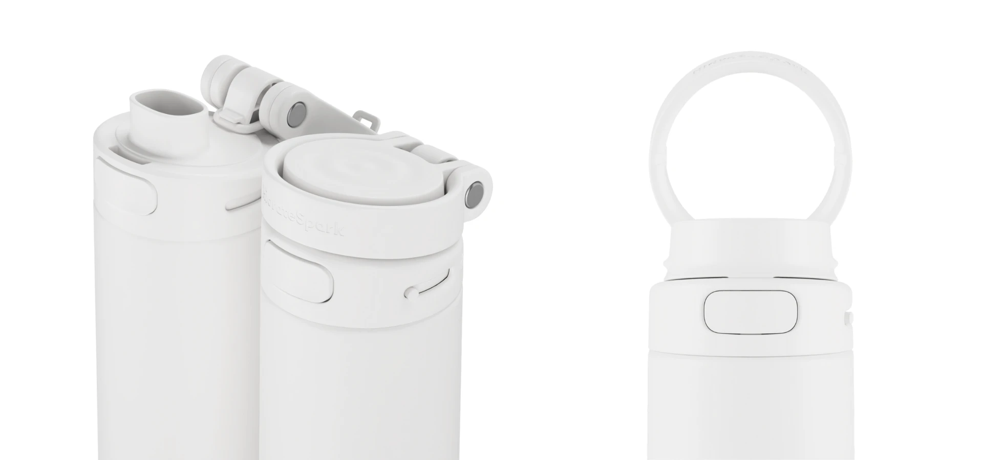 Gertuvė „HidrateSpark PRO 2“ išmanusis buteliukas, 621 ml, baltas aprašymas - Prekės nuotrauka