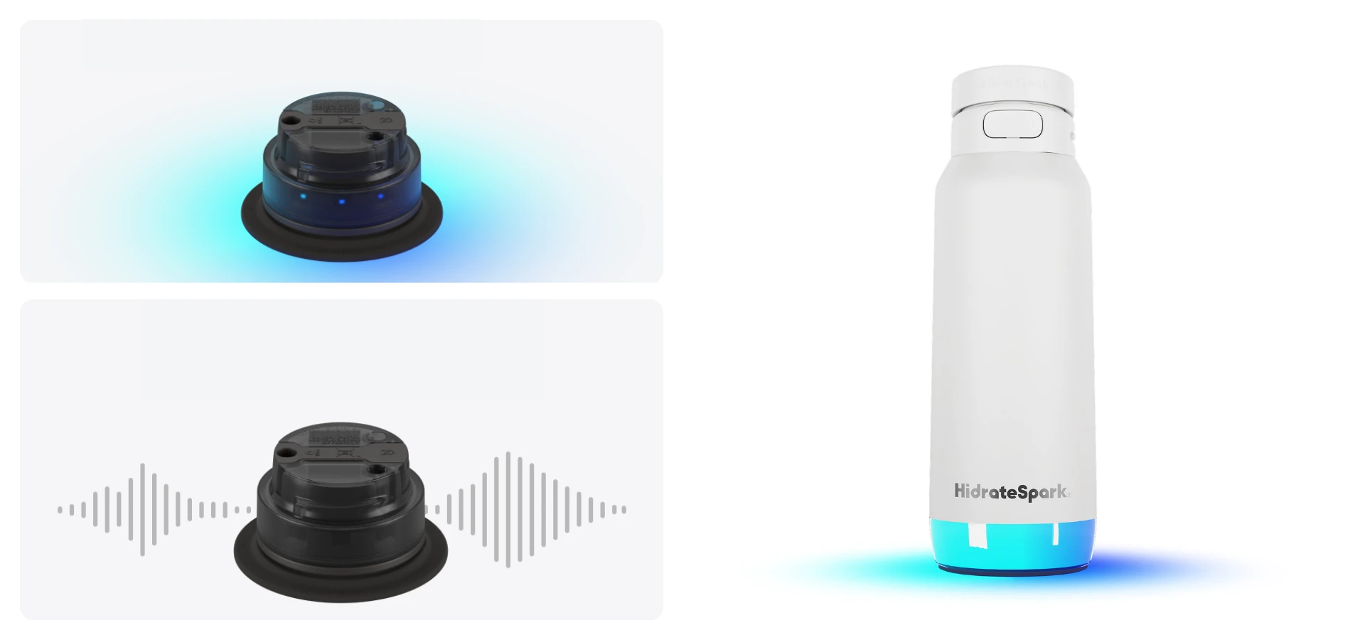 Gertuvė „HidrateSpark PRO 2“ išmanusis buteliukas, 950 ml, baltas aprašymas - Prekės nuotrauka