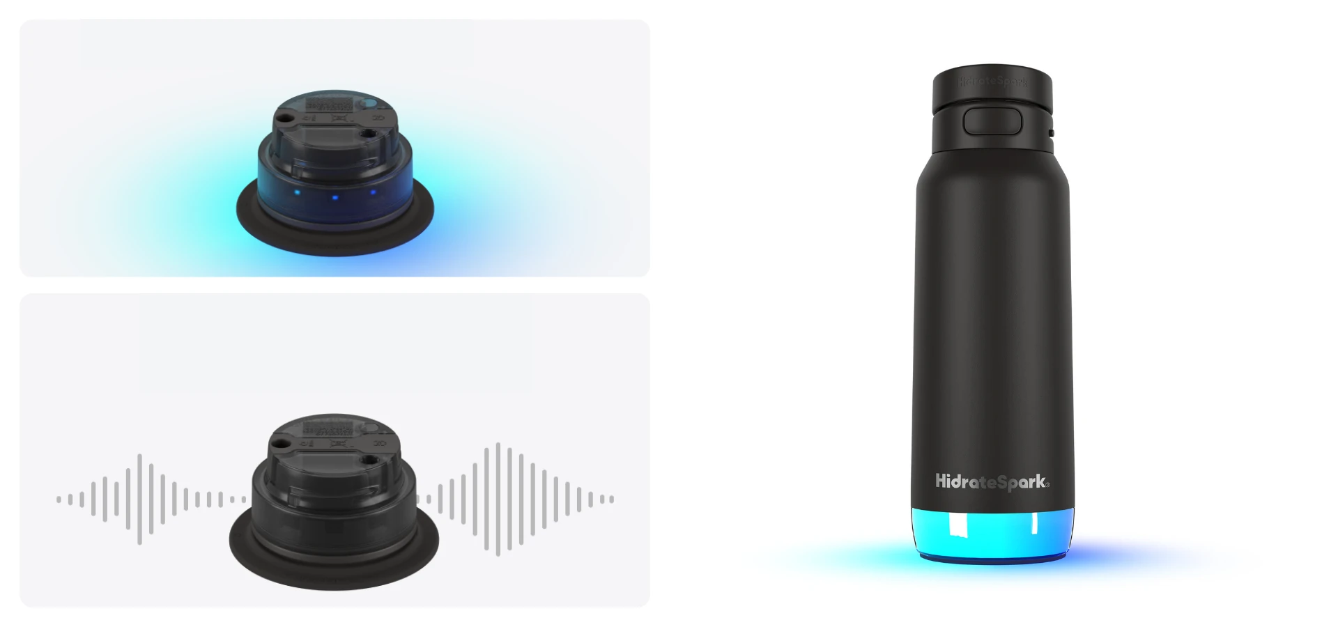 Gertuvė „HidrateSpark PRO 2“ išmanusis buteliukas, 950 ml, juodas aprašymas - Prekės nuotrauka