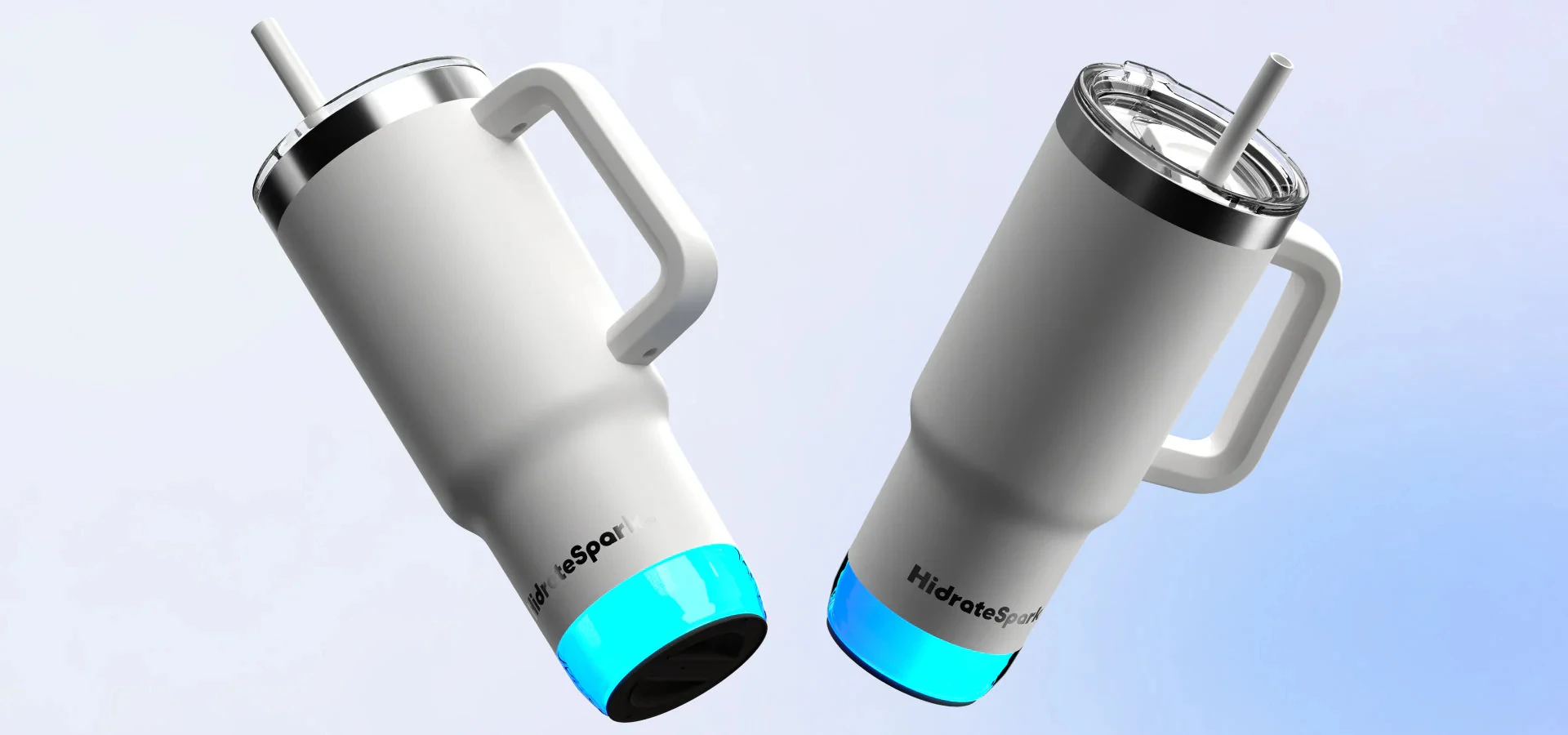 Gertuvė HidrateSpark Puodelis inteligentny HidrateSpark PRO 2 Tumbler 887 ml Baltas aprašymas - Prekės nuotrauka