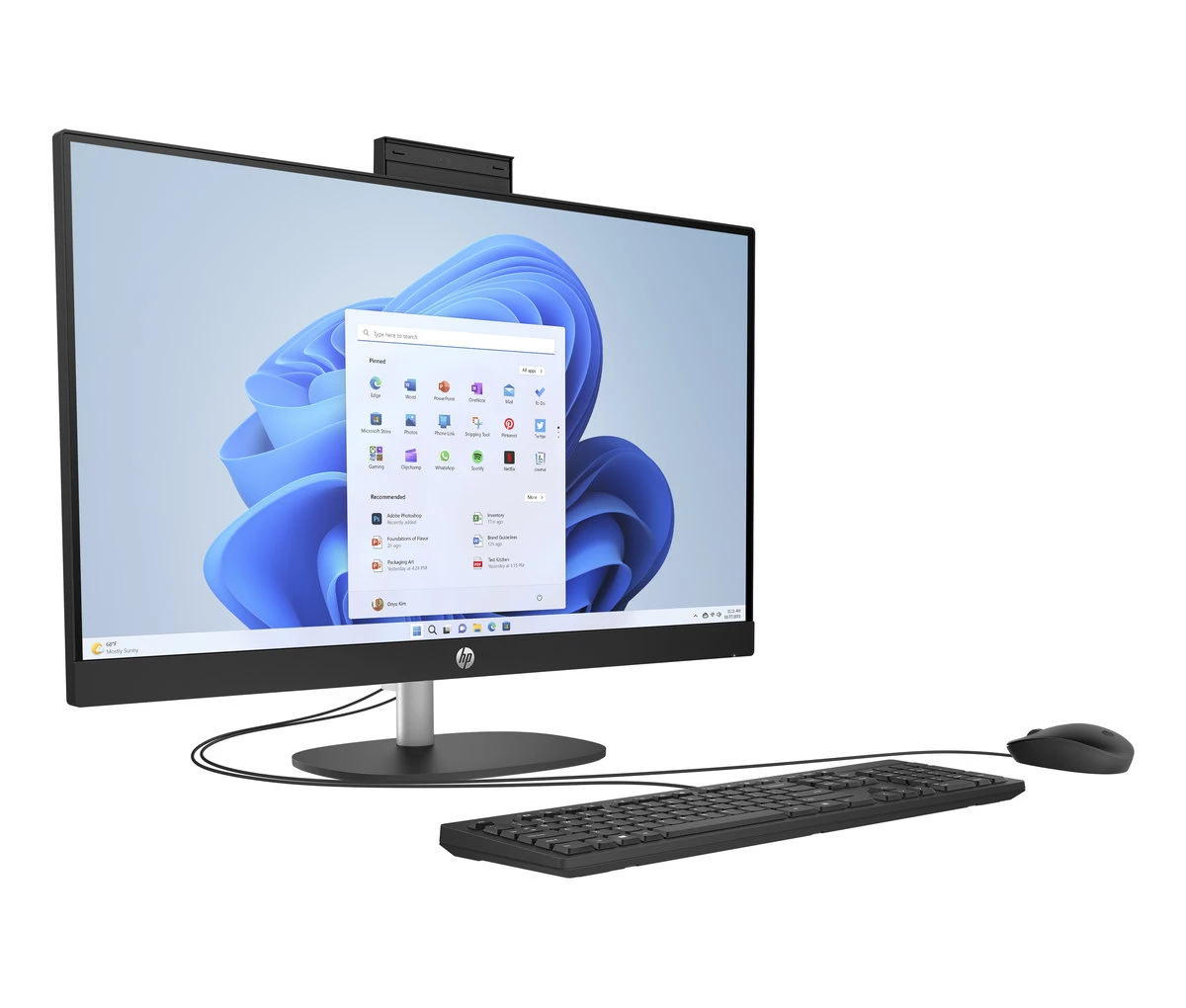 Stacionarus kompiuteris Hewlett Packard (HP) HP 27-cr0000nc AiO gėrimas aprašymas - Prekės nuotrauka