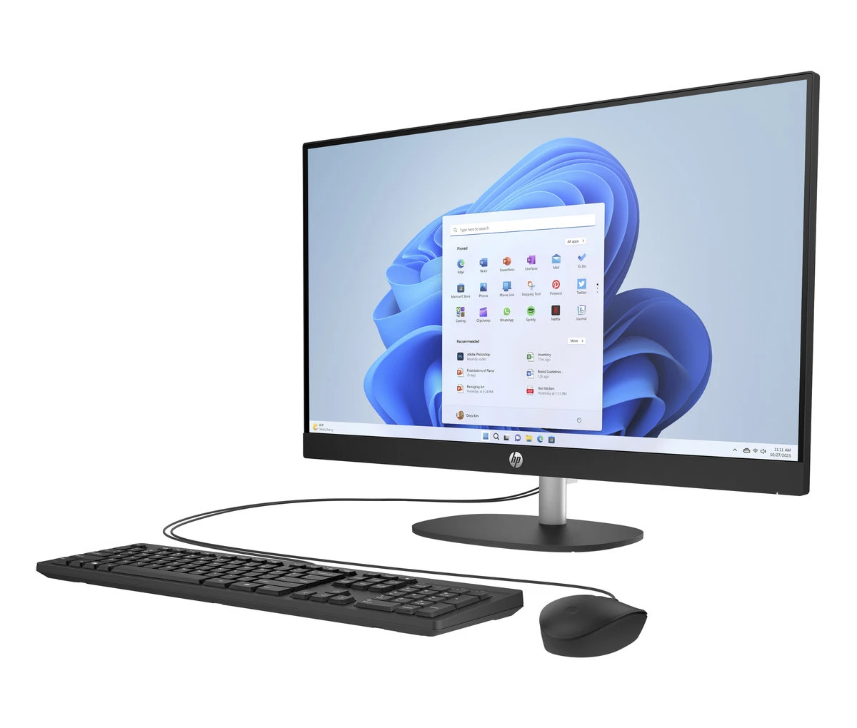 Stacionarus kompiuteris Hewlett Packard (HP) HP 27-cr0005nc AiO juoda aprašymas - Prekės nuotrauka