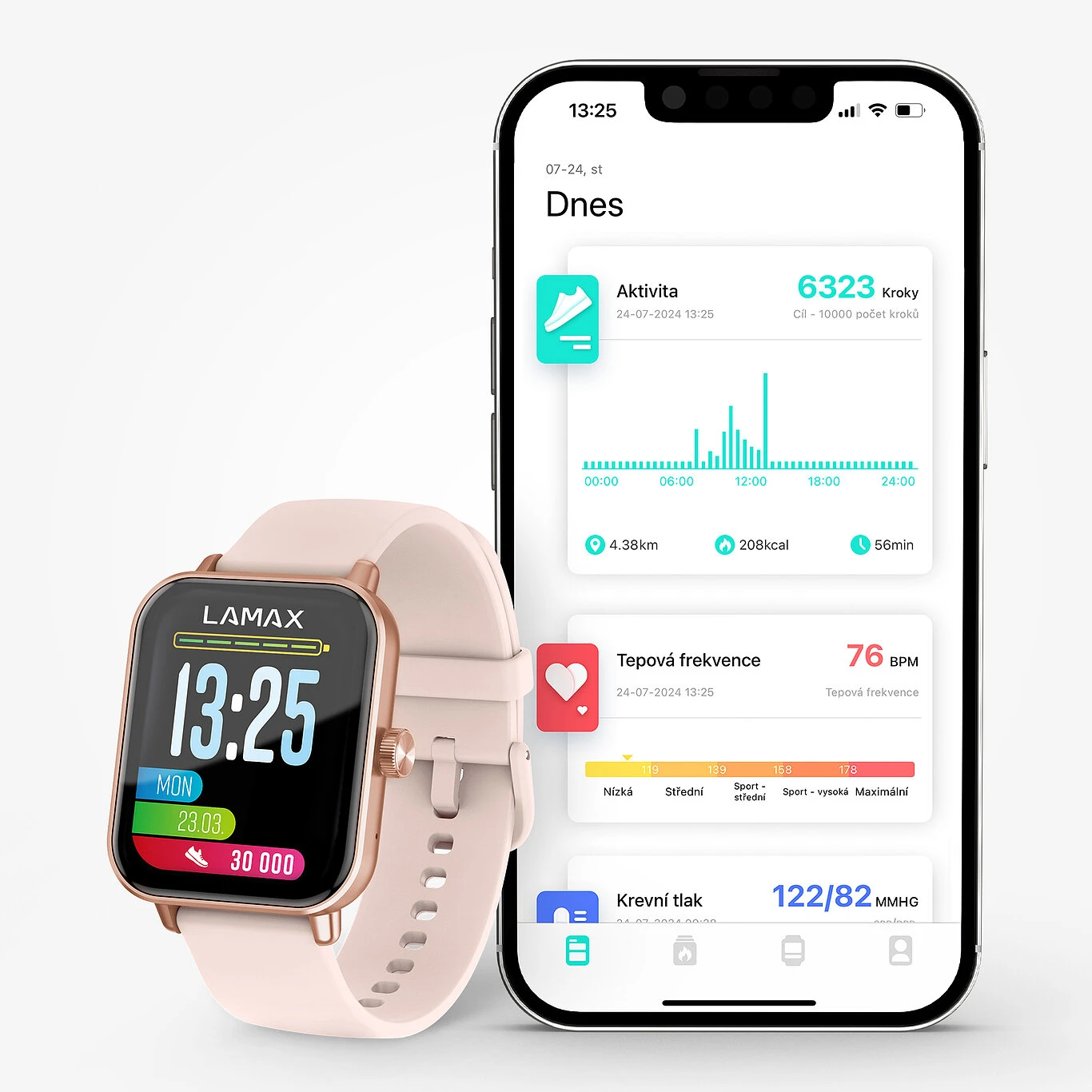 Išmanusis laikrodis LAMAX BCool 2 Žaisk Rose Gold aprašymas - Prekės nuotrauka