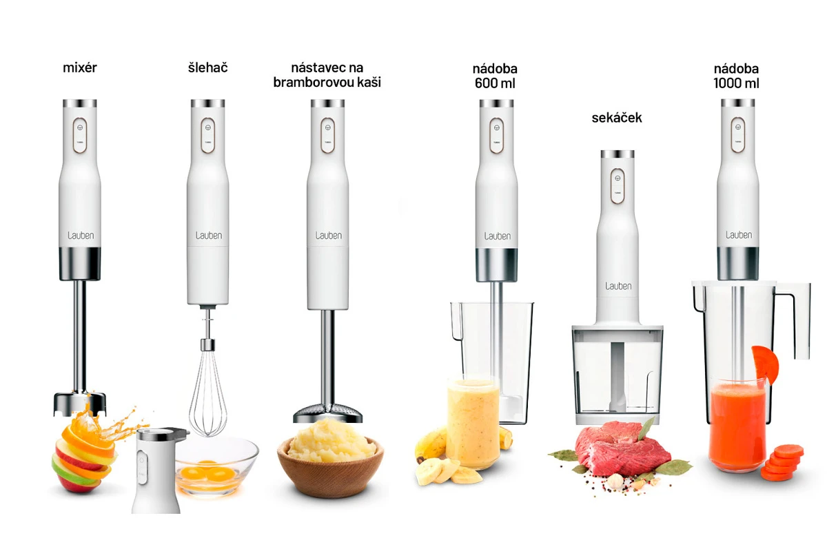 Lauben Stick Maišytuvas 800WT - lazdelinis blenderis aprašymas - Prekės nuotrauka Lauben Stick Maišytuvas 800WT - lazdelinis blenderis aprašymas - Prekės nuotrauka