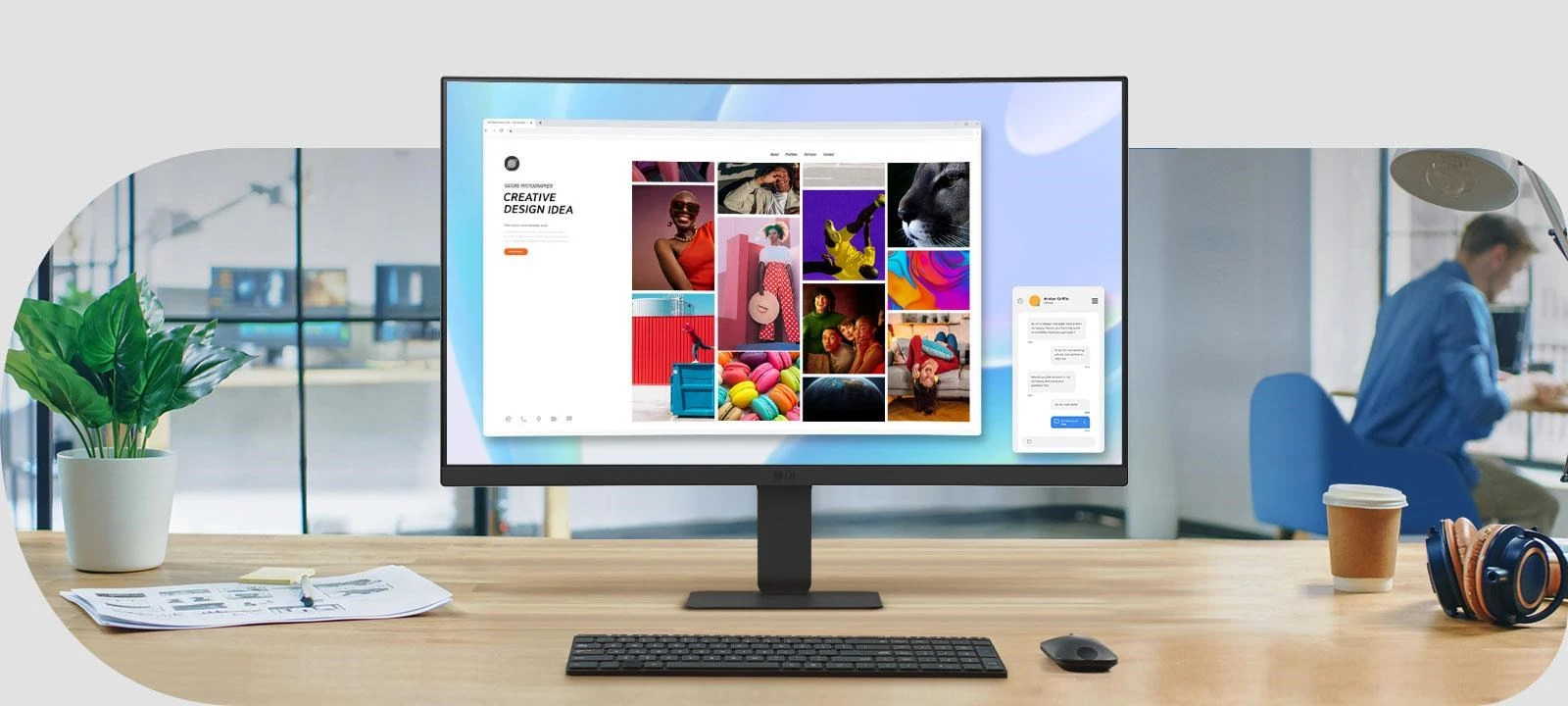 Monitorius LG MT VA LCD LED 23.8