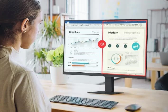 Monitorius LG MT VA LCD LED 23.8