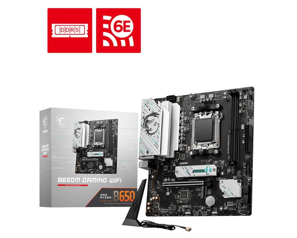 Pagrindinė plokštė MSI B650M GAMING WIFI aprašymas - Prekės nuotrauka