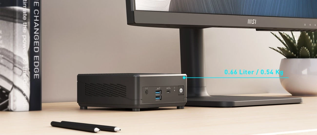 MSI Cubi N ADL S-078EU - Celeron N100 | 4GB | 128GB | W11P aprašymas - Prekės nuotrauka