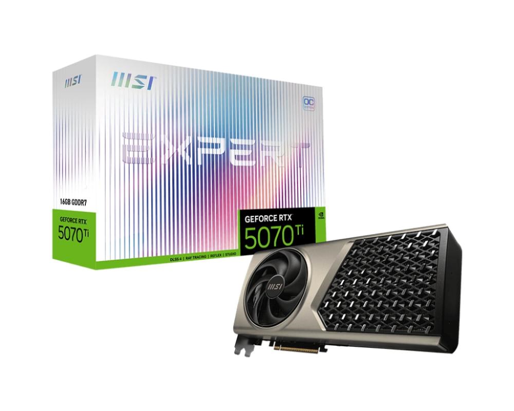 Vaizdo plokštė MSI GeForce RTX 5070 Ti EXPERT OC 16GB DLSS 4 aprašymas - Prekės nuotrauka
