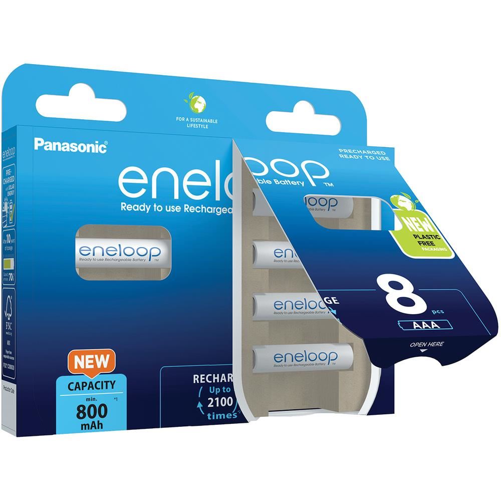PANASONIC HR03 AAA 4MCCE/8BE ENELOOP N, 800 mAh (Blistr 8ks) aprašymas - Prekės nuotrauka