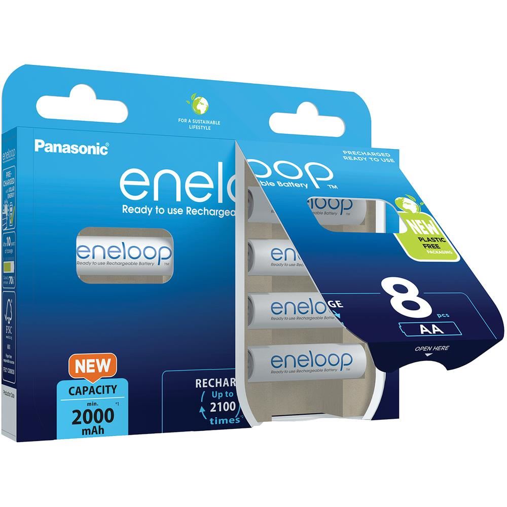 PANASONIC HR6 AA 3MCCE/8BE ENELOOP N, 2000 mAh (Blistr 8ks) aprašymas - Prekės nuotrauka