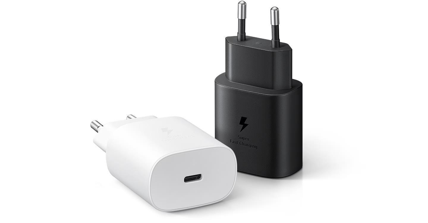 Power adapter Samsung EP-TA800 - fast charging, baltas, EU aprašymas - Prekės nuotrauka