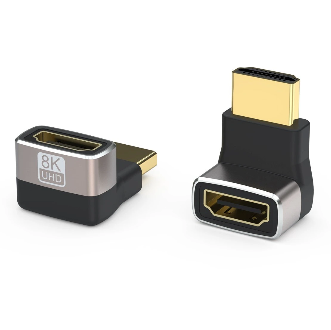 PREMIUMCORD Adaptér spojka 8K HDMI A - HDMI A, F/M, zahnutá do pravého úhlu 90° aprašymas - Prekės nuotrauka PREMIUMCORD Adaptér spojka 8K HDMI A - HDMI A, F/M, zahnutá do pravého úhlu 90° aprašymas - Prekės nuotrauka