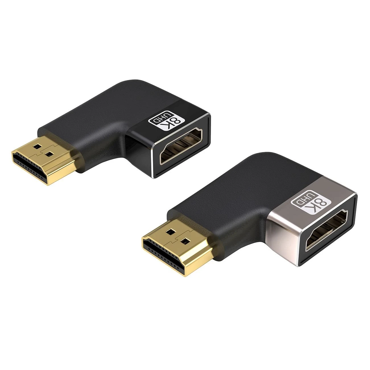 PREMIUMCORD adapteris 8K HDMI A - HDMI A, F/M, 90° kampas - kairysis aprašymas - Prekės nuotrauka PREMIUMCORD adapteris 8K HDMI A - HDMI A, F/M, 90° kampas - kairysis aprašymas - Prekės nuotrauka