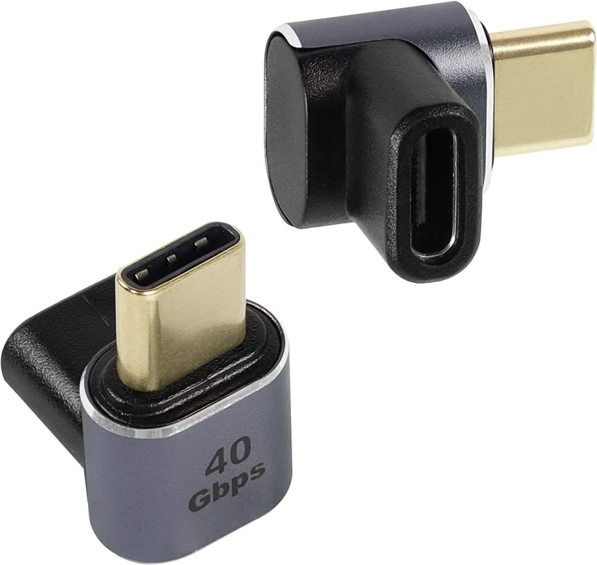 PremiumCord Adaptér USB-C na USB-C, USB 4.0, zahnutý 90° aprašymas - Prekės nuotrauka