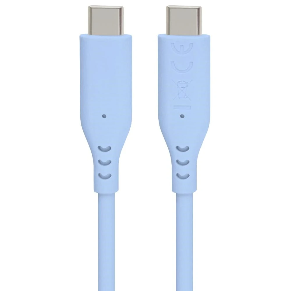 PREMIUMCORD USB-C–USB-C laidas, 60 W, 480 Mbps, silikoninis, mėlynas, 1,5 m aprašymas - Prekės nuotrauka PREMIUMCORD USB-C–USB-C laidas, 60 W, 480 Mbps, silikoninis, mėlynas, 1,5 m aprašymas - Prekės nuotrauka