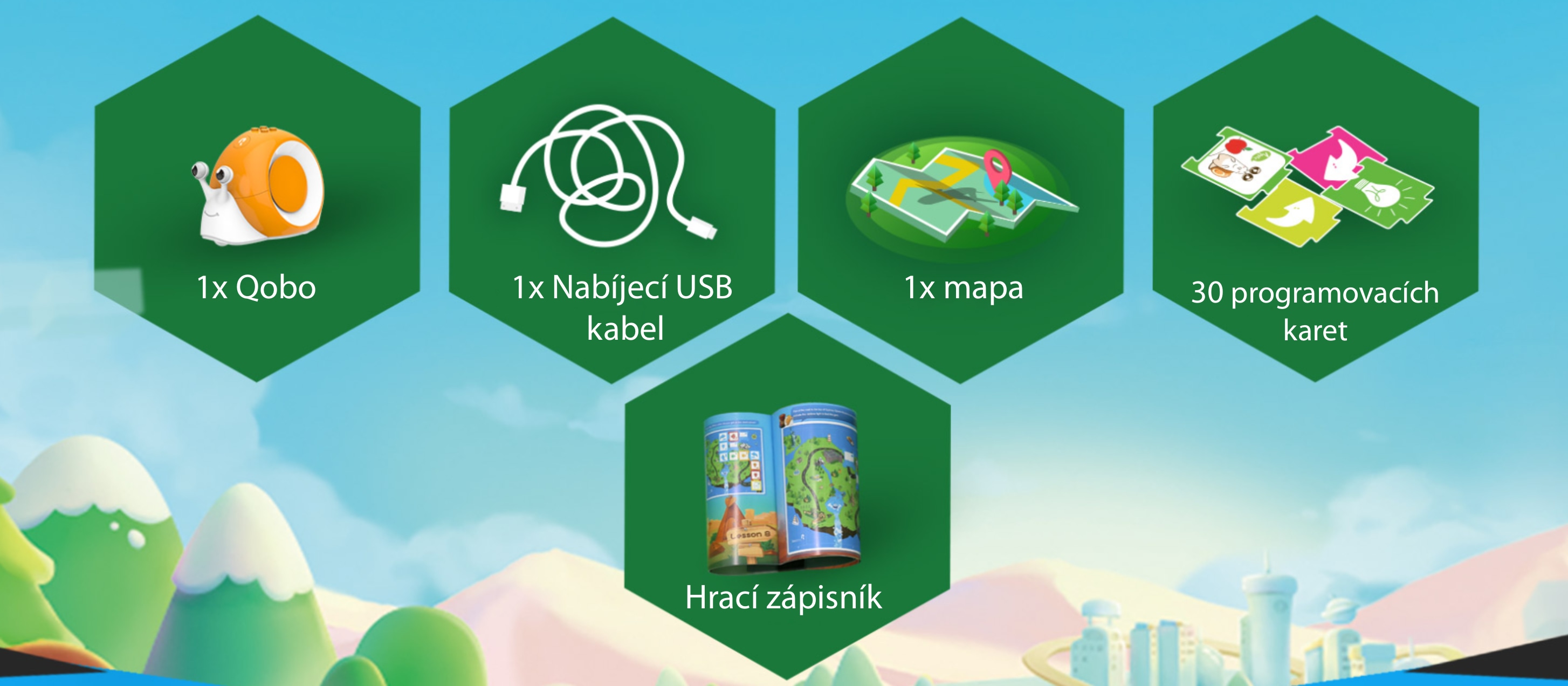 Robobloq Qobo – programovatelný interaktivní šnek pro děti, 3-8 let aprašymas - Prekės nuotrauka