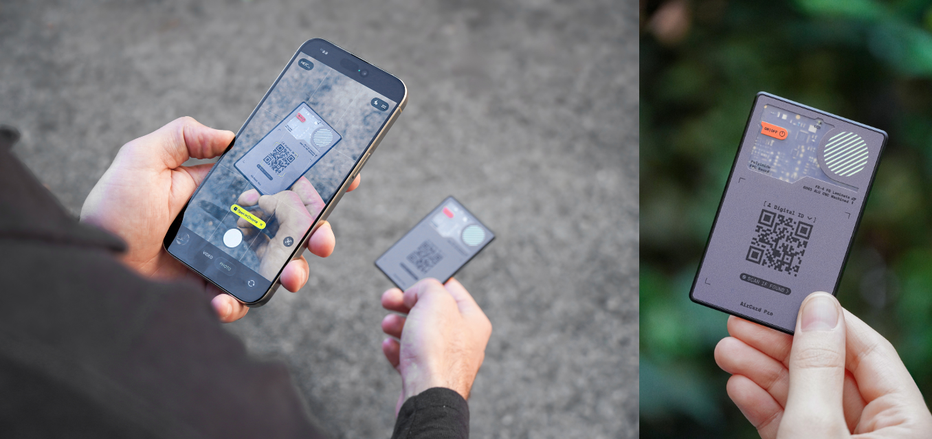Rollingsquare Rolling Square AirCard Pro Dual – Apple, Android Bluetooth tracker aprašymas - Prekės nuotrauka