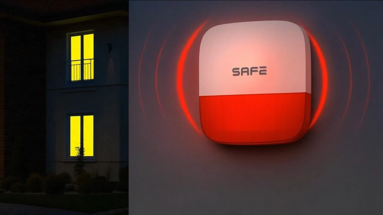 SAFEHOME SAFE Outdoor Siren bílá aprašymas - Prekės nuotrauka