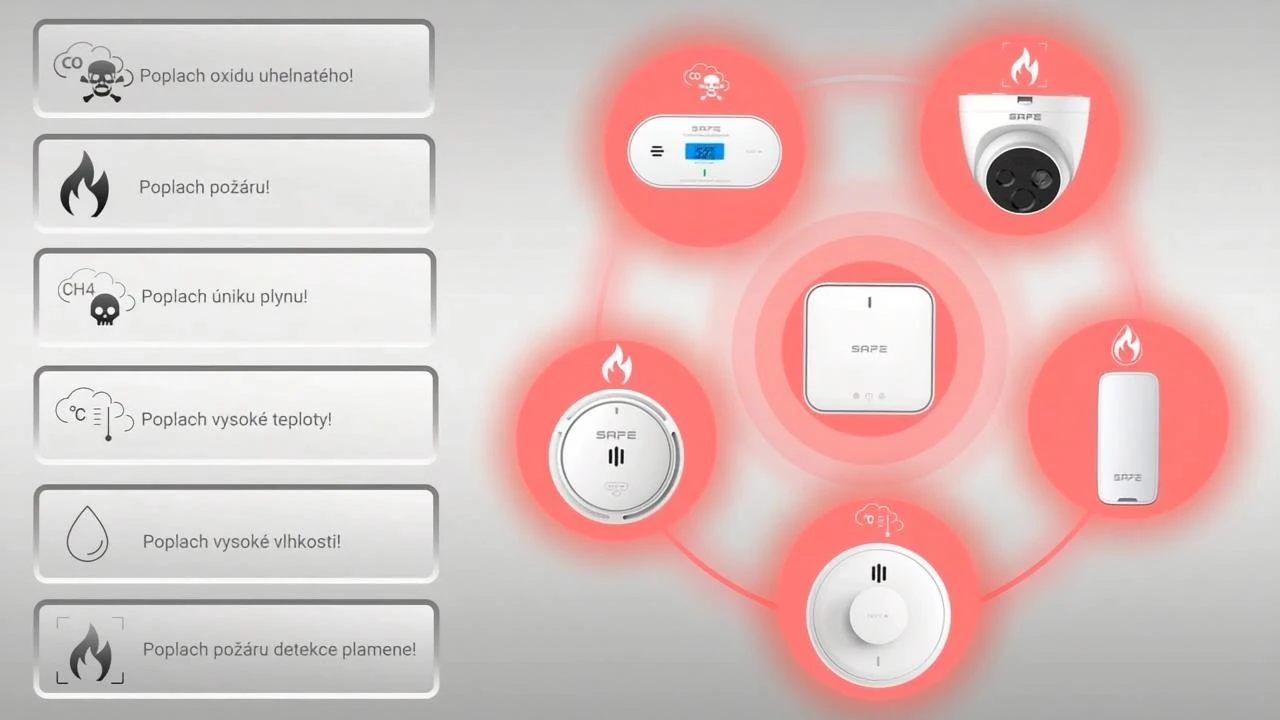 Santech Safe Centralna jednostka sterująca 50HUB-WRF aprašymas - Prekės nuotrauka
