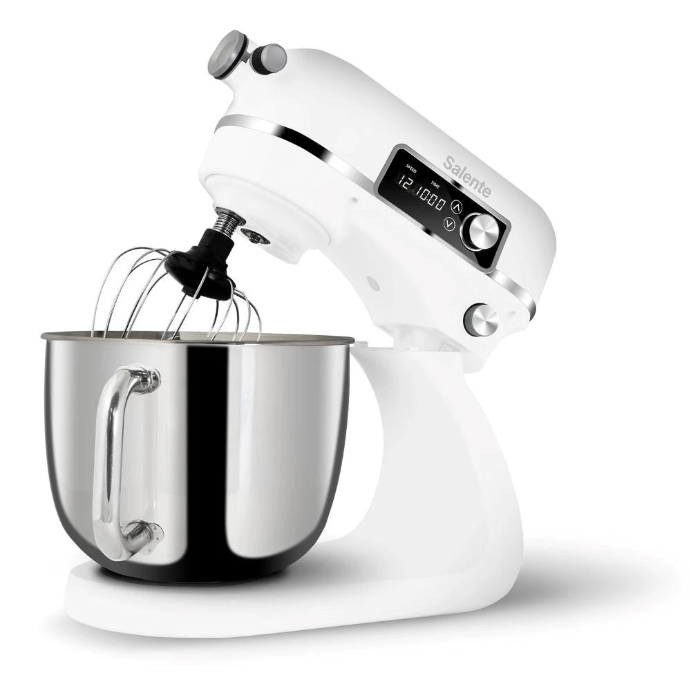 Virtuvinis kombainas Evolveo Salente DigiChef+ robot kuchenny, misa ze stali nierdzewnej 6 litrów, maszynka do mięsa, wyświetlacz cyfrowy, balta aprašymas - Prekės nuotrauka