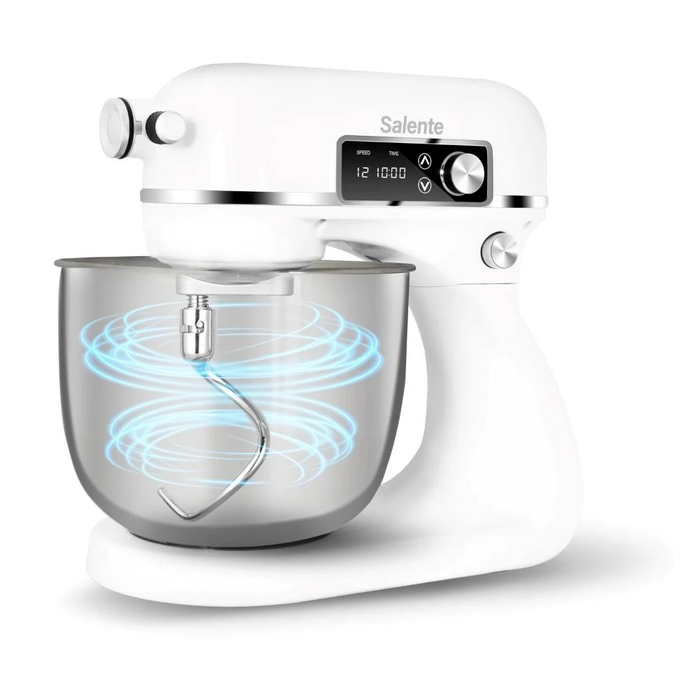 Virtuvinis kombainas Evolveo Salente DigiChef+ robot kuchenny, misa ze stali nierdzewnej 6 litrów, maszynka do mięsa, wyświetlacz cyfrowy, balta aprašymas - Prekės nuotrauka