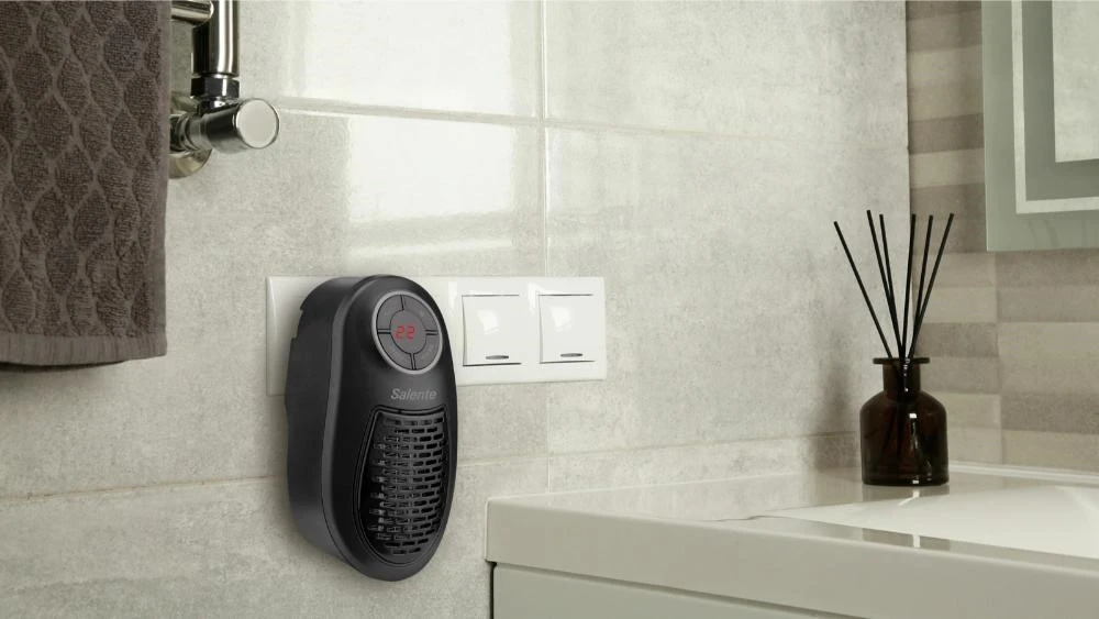 Evolveo Salente HotHeat, teplovzdušný mini ventilátor, 500 W, černý aprašymas - Prekės nuotrauka