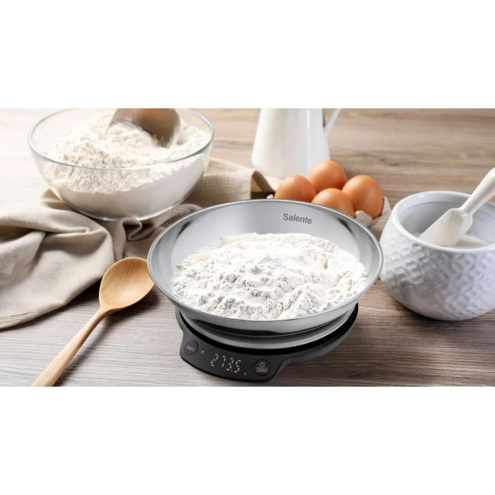 Virtuvinės svarstyklės Evolveo Salente Rimare waga kuchenna 5kg misa ze stali nierdzewnej juoda/nerez aprašymas - Prekės nuotrauka Virtuvinės svarstyklės Evolveo Salente Rimare waga kuchenna 5kg misa ze stali nierdzewnej juoda/nerez aprašymas - Prekės nuotrauka